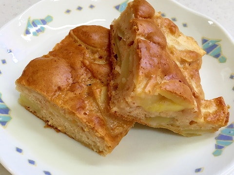 翌日もふんわり♡1ボウルりんごケーキ